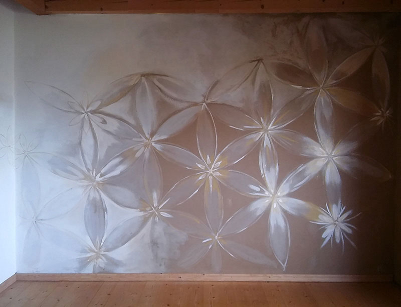 Blume des Lebens im Therapieraum